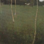 Gustav Klimt Farmhouse with Birch Trees (mk20) oil